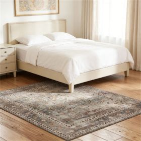 Carpet, floor covering, room carpet, foldable carpet, dark brown blend